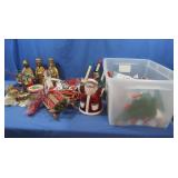 Christmas Decor,Ceramic Wisemen,Wooden Tree &more