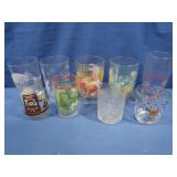 Variety of Drinking Glasses, some Vintage