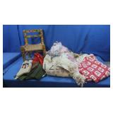 Doll Chair, Vintage Baby Outfits, Throw Blanket