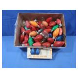 Vintage Lg Glass Christmas Bulbs