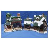 Lighted Christmas Village Houses
