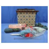 Folding Pouch Storage Pouch 14x14.5" w/Knitting