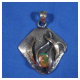 Sterling &14K Pendant-10gr.