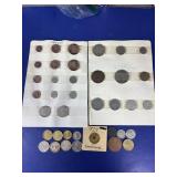 Foreign Coins-Sweden,England,Italy,Denmark,