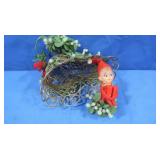 Vintage Christmas Decor incl Sm Elf Hugger