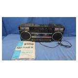 Fisher Portable Stereo System PH-W402 (Powers on)