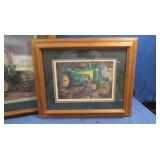 2 pcs. Framed John Deere Wall Art