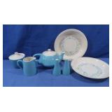 Vintage MCM Royal China "Blue Heaven" Dish Set,9