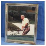 Framed Autographed Arnold Palmer Photo