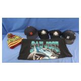 Baseball Hat, Knit Hat & T-Shirt