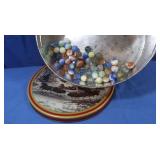 Vintage Glass Marbles w/one Shooter