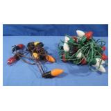 Vintage Lg Glass Christmas Bulb Strand