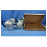 Vintage Warming Tray in box, Coffee Pots