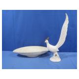 Canoe Shaped Platter 15.5x6" & Vintage Ceramic