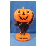 Vintage Pumpkin & Cat Blow Mold