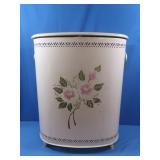 Vintage Metal Laundry Hamper 20.5x11.5x25"H