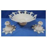 Vintage Westmoreland Glass Almond Fruit Bowl &