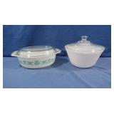Vintage Pyrex Casserole Dish & Vintage Glasbake