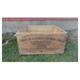 Vintage American Cyanamid Wooden Dynamite Box
