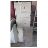 HON 4 Drawer File Cabinet&Diamond Plate