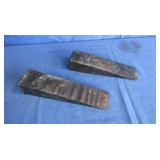 2) 8" Steel Wedges