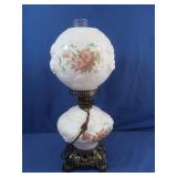 Vintage Fenton Gone with the Wind Parlor Lamp