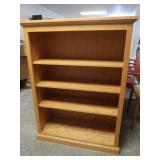 Oak Finish Bookshelf w/Adj. Shelves-36x14x48"