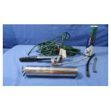 Grease Gun, Spare Tips,Tube of Grease,Ext. Cord
