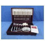 Silver Plated Silverware set-71 pcs in case