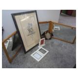 Tri-fold mirror 20x81",Various Photo Frames