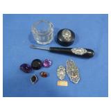 Misc Lot-Loose Stones,Vintage Nail Tool