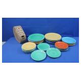 Fiestaware Dinner Plates,Med/Sm. Plates, Knife