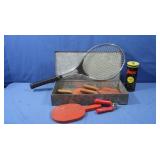 Vintage Bancroft Alum Tennis Racket,Ping Pong