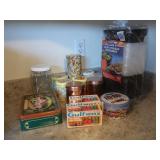 Sm Metal Tins,Kitchen Storage Containers-NIP,