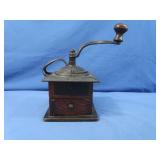Antique Cast Iron&Wood Coffee Grinder