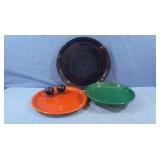 Fiestaware-S&P Shakers,2 Serving Platters,2007
