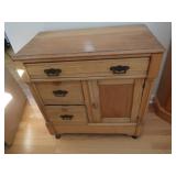 Antique Wooden Washstand 29.5x15.5x30"H