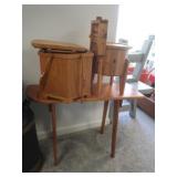 Wooden Side Table-34x11x17"H,Sm.Wooden