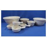 Vintage McCoy Pottery Mixing Bowl set & Soup
