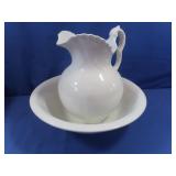 Vintage Ceramic Pitcher and Basin set