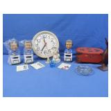 3 Roger Huston Bibblehead-2 NIB, Decorative Box,