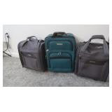 3 Sm.Carry-on Size Suitcases w/Wheels