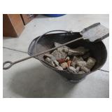Antique Coal Scuttle&Shovel