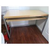 Wood Table w/Slide out Shelf 48x24x30"H