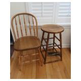 Vintage Wooden Windsor-style Chair approx