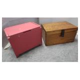 2 Wooden Chests-20x132.5x11"&17x11.5x13.5"