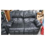 Double Reclining Leather Loveseat 57x41x36"H