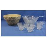Vintage Roseville Bowl&Punch Bowl
