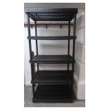 Heavy Duty Plastic Shelving Unit-34.5x23x72"H