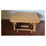 Oak Rocking Stool-19x15x17"